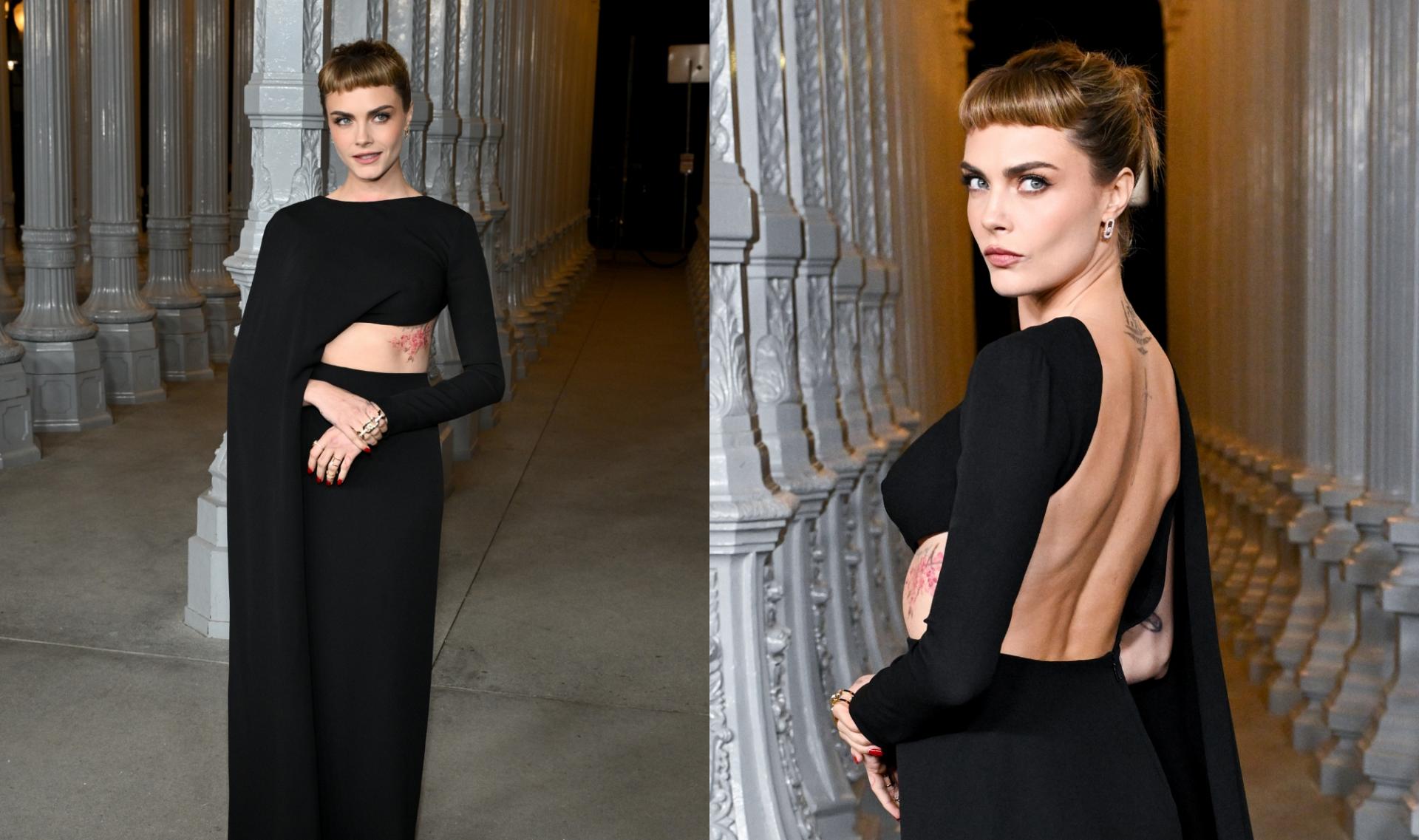 Cara Delevingne in Backless Dress at LACMA Art + Film Gala 2024